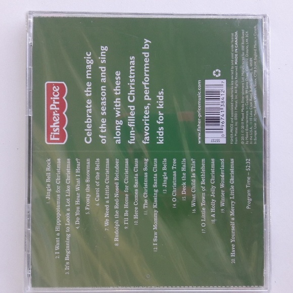 NWT 🎉2/15🎉 "Fisher-Price" Kids Christmas Holiday Sing-Along CD - Picture 2 of 2